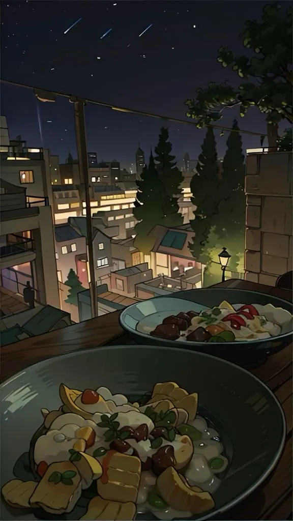 ai character: Bllk restaurant  background