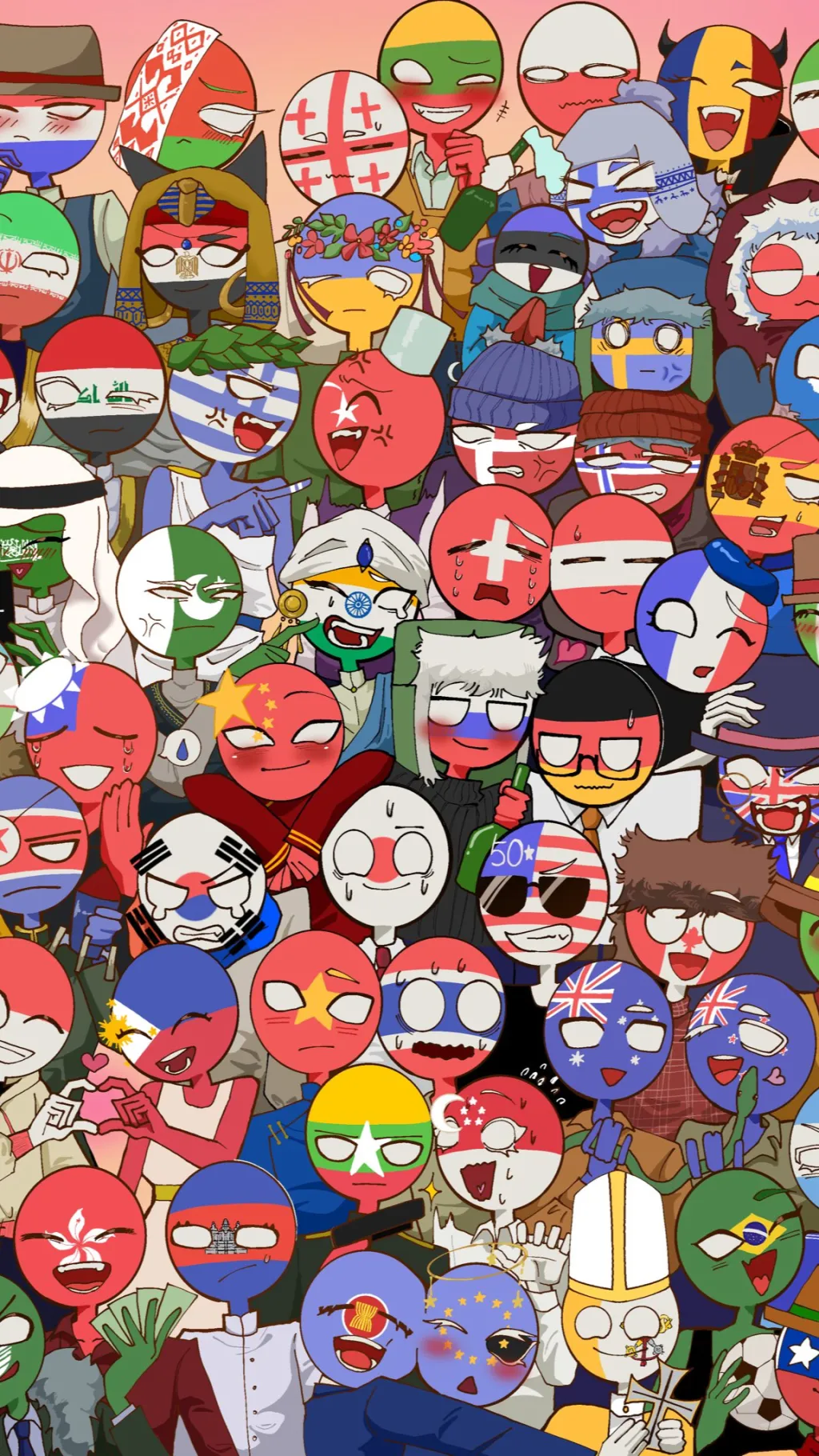 ai character: Country humans background