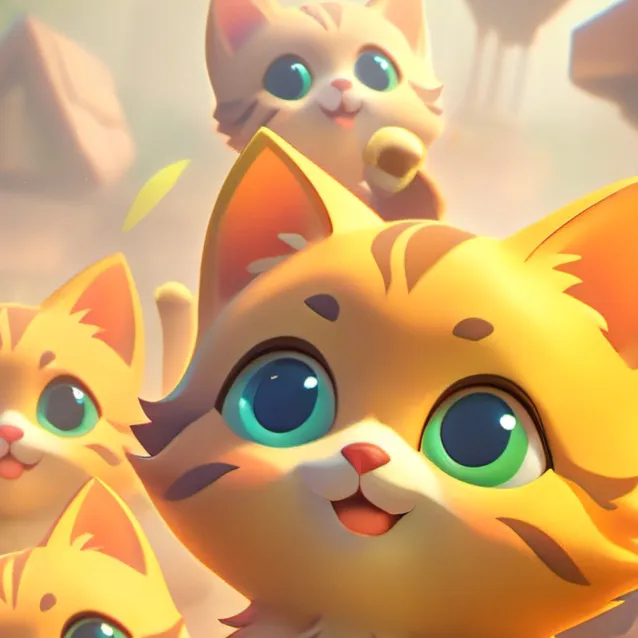 chat with ai character: orange kittens