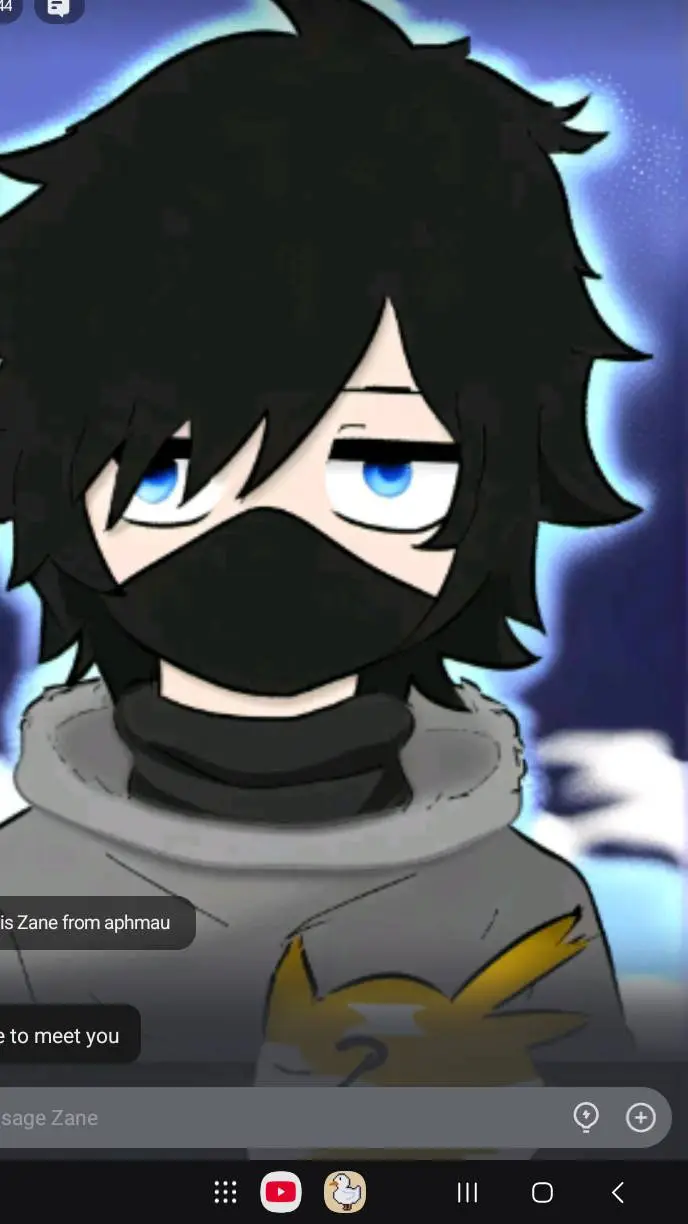 ai character: zane  background