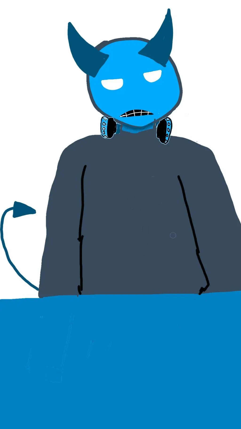 ai character: bluudude  background