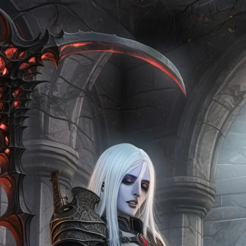 chat with ai character: Kiomi necromancer 