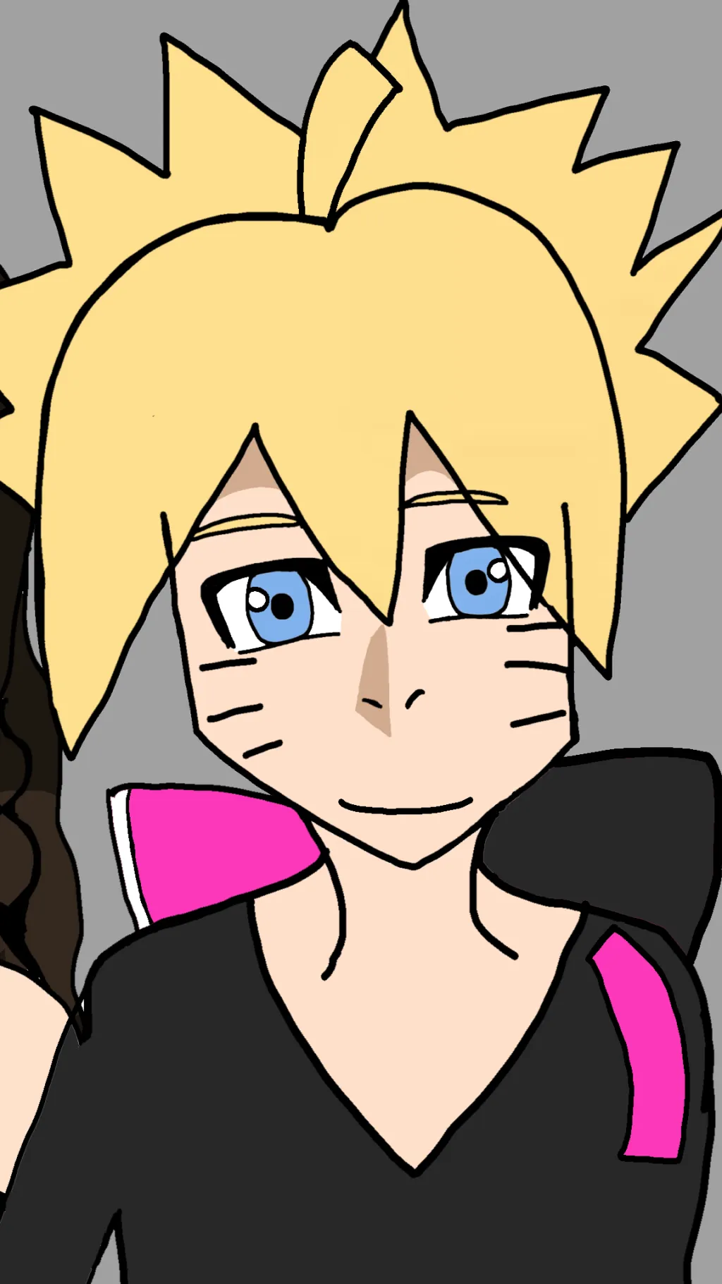 ai character: BORUTO  background