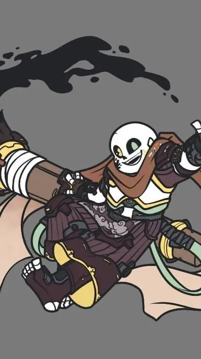 ai character: Hunter Ink Sans background