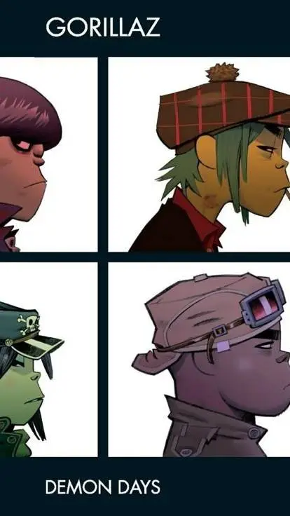 ai character: Gorillaz  background