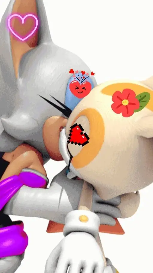 ai character: rouge x cream background