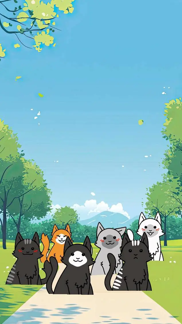ai character: cats background