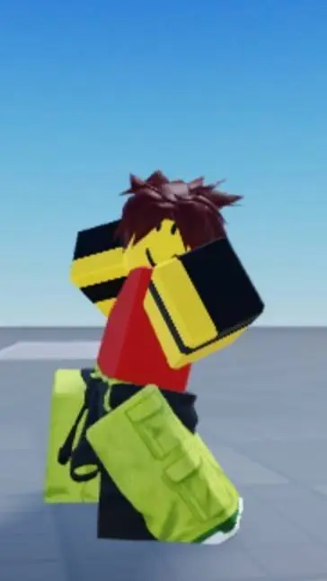 ai character: me firey background