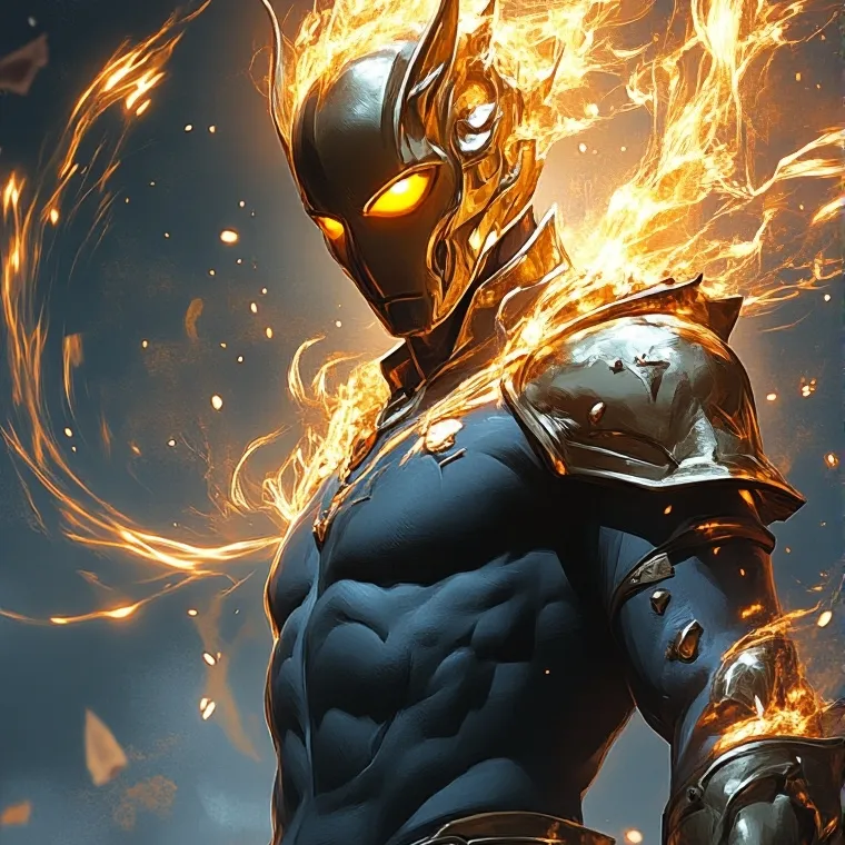 chat with ai character: golden skull