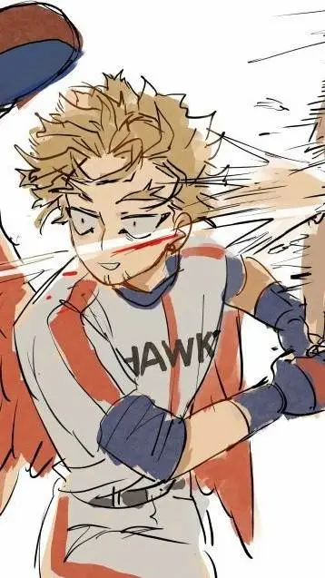 ai character: Hawks Baseball background