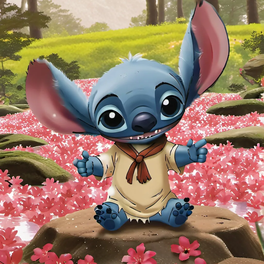 chat with ai character: Stitch