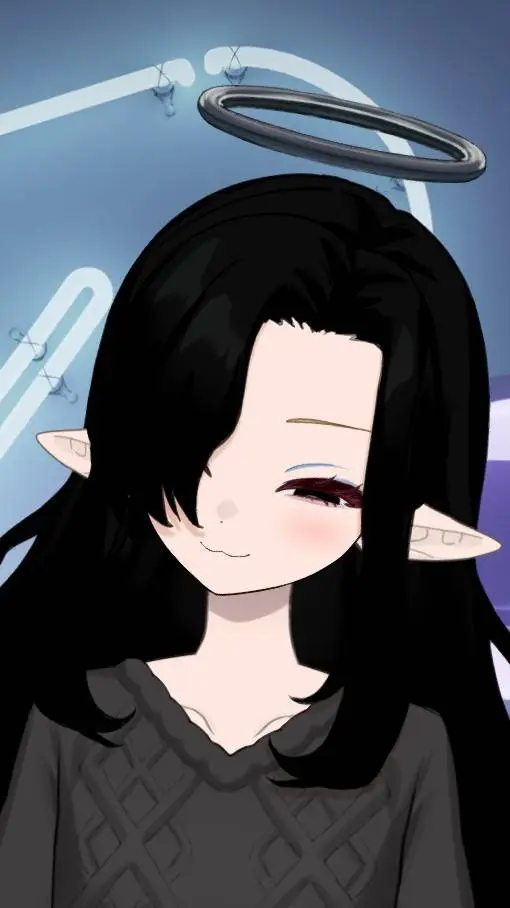 ai character: gothica black cat  background