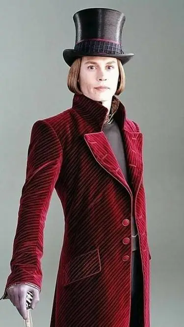 ai character: willy wonka  background