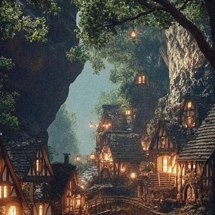 chat with ai character: Faerie village