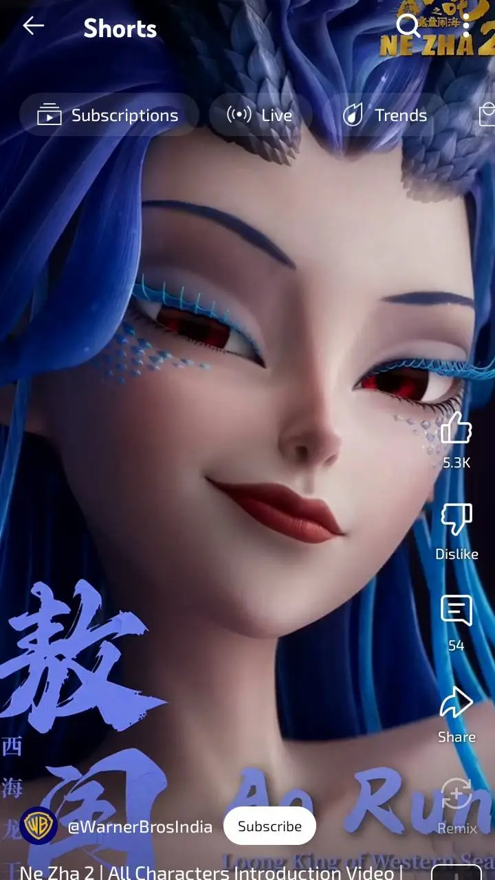ai character: Ao Run background