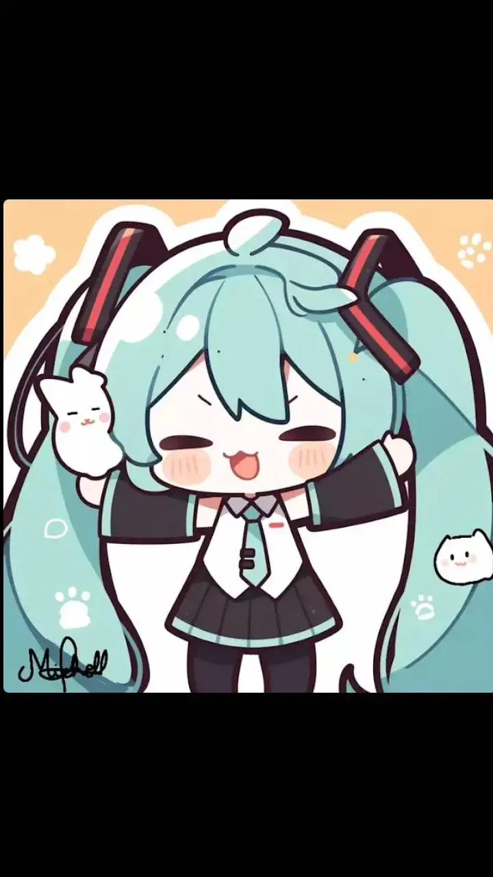 ai character: Miku  background