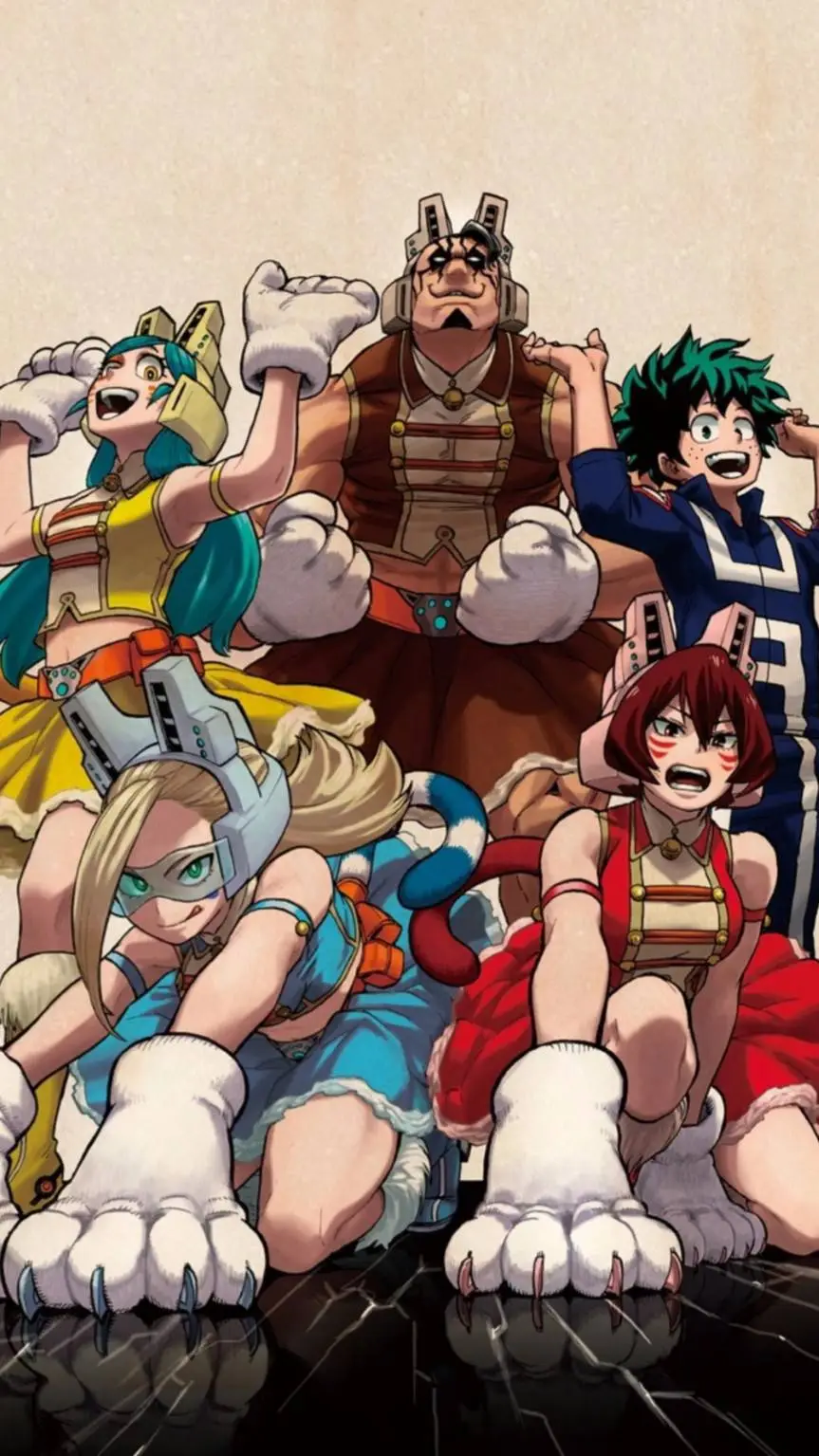 ai character: MHA camping arc  background