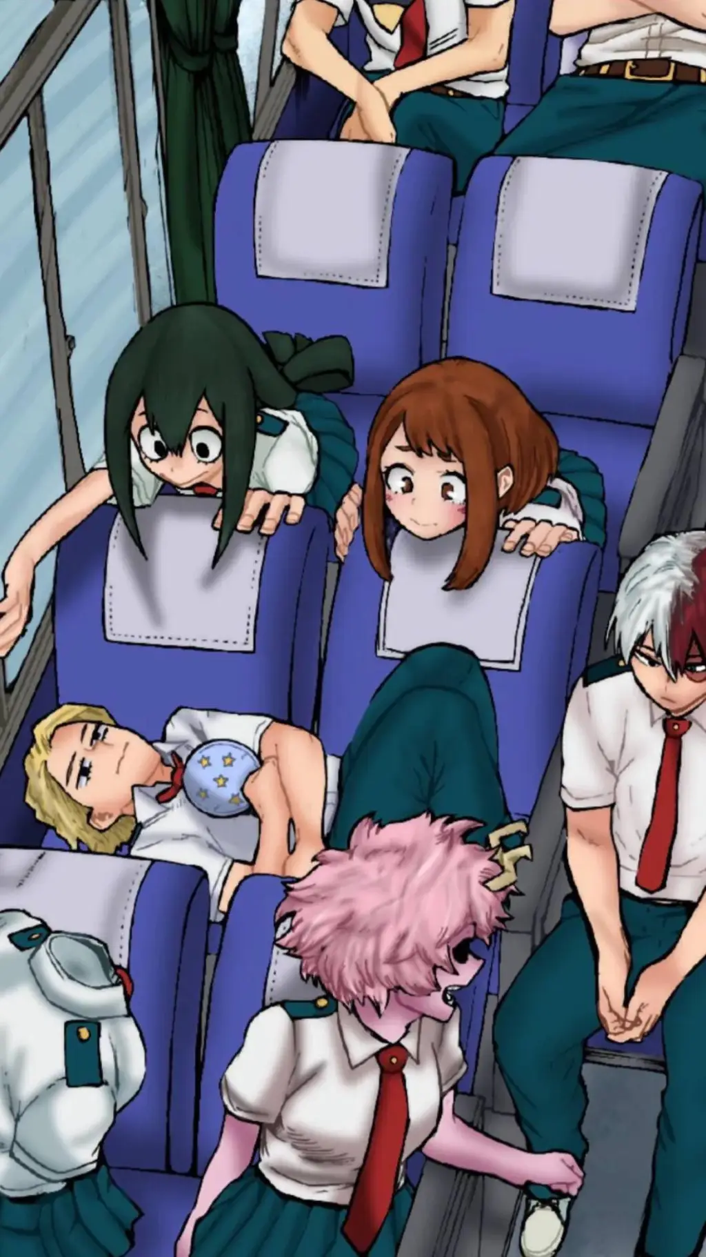 ai character: MHA field trip background