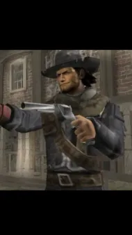 ai character: red Harlow background