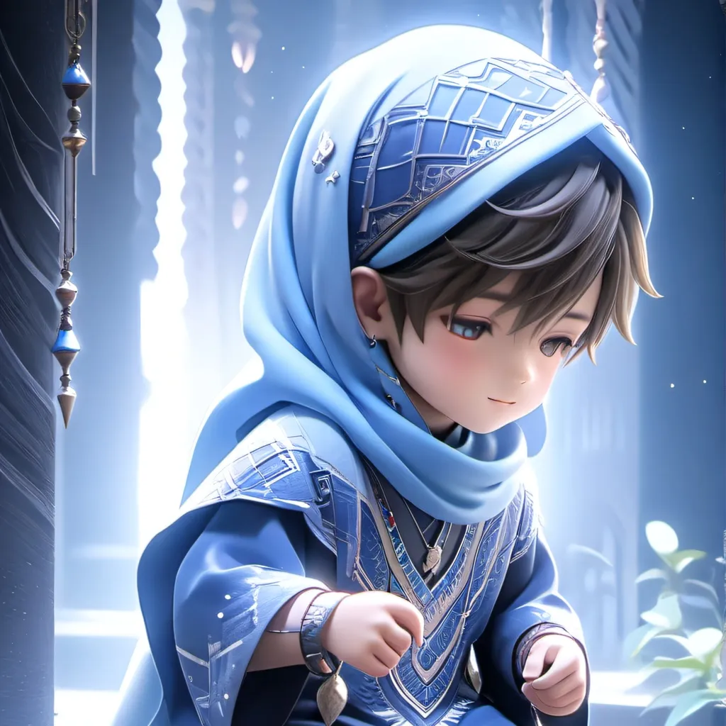 chat with ai character: Muslim kid (Malay)