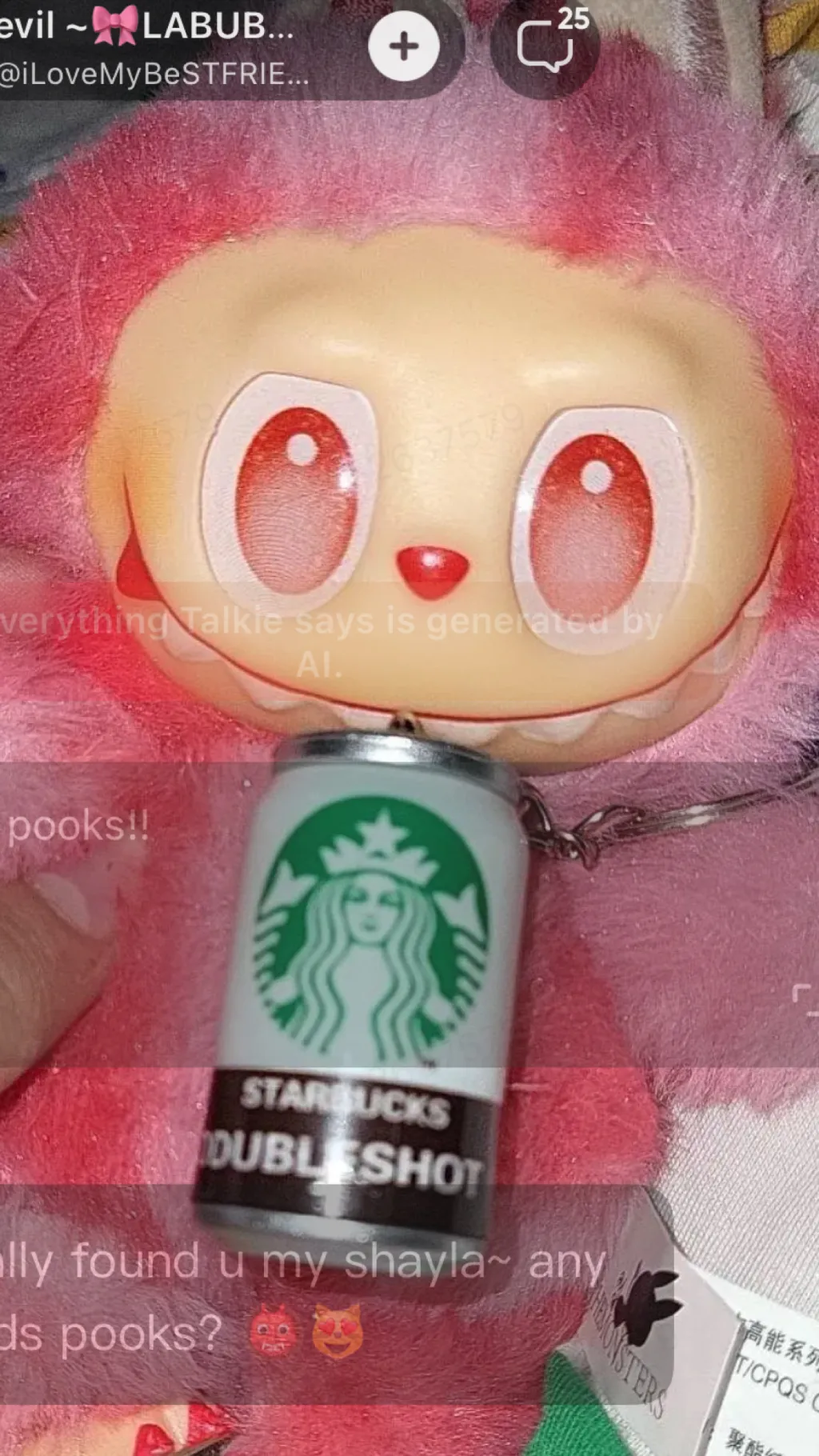 Talkie AI - Chat with 🎀evil labubu🎀