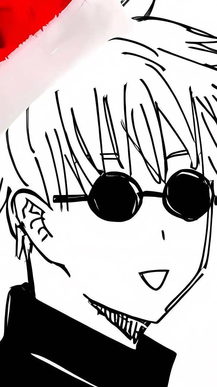 ai character: gojo KitKat  background