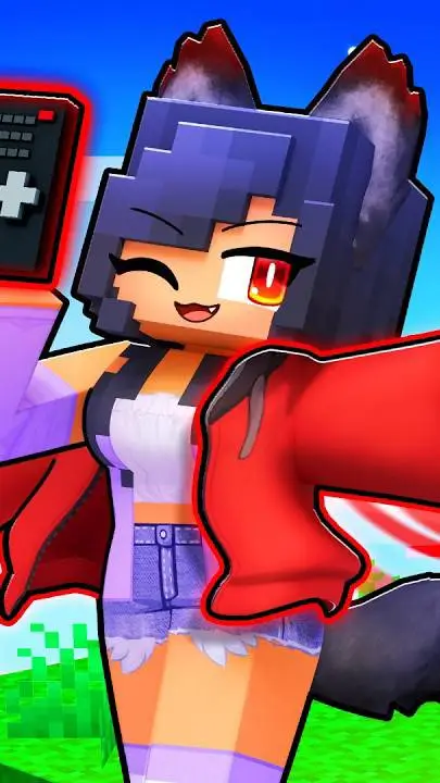 ai character: Aphmau one block background