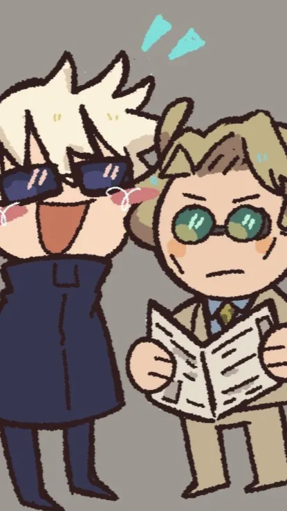 ai character: Gojo and Nanami!!  background