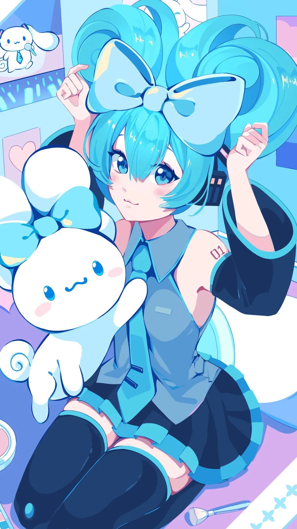 ai character: Miku background