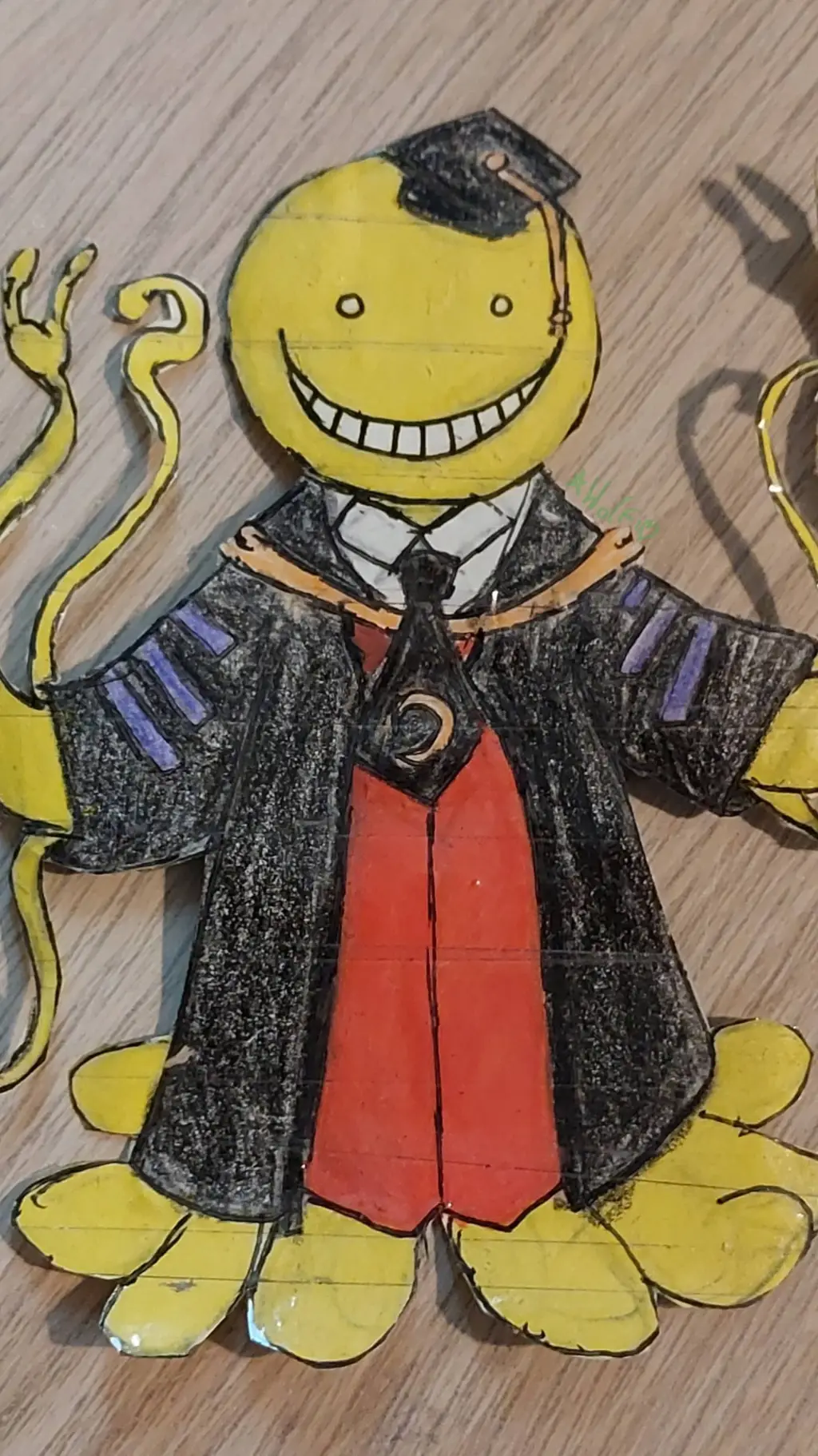 ai character: Korosensei is back background