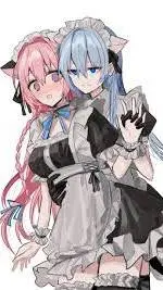 ai character: cat girl  background