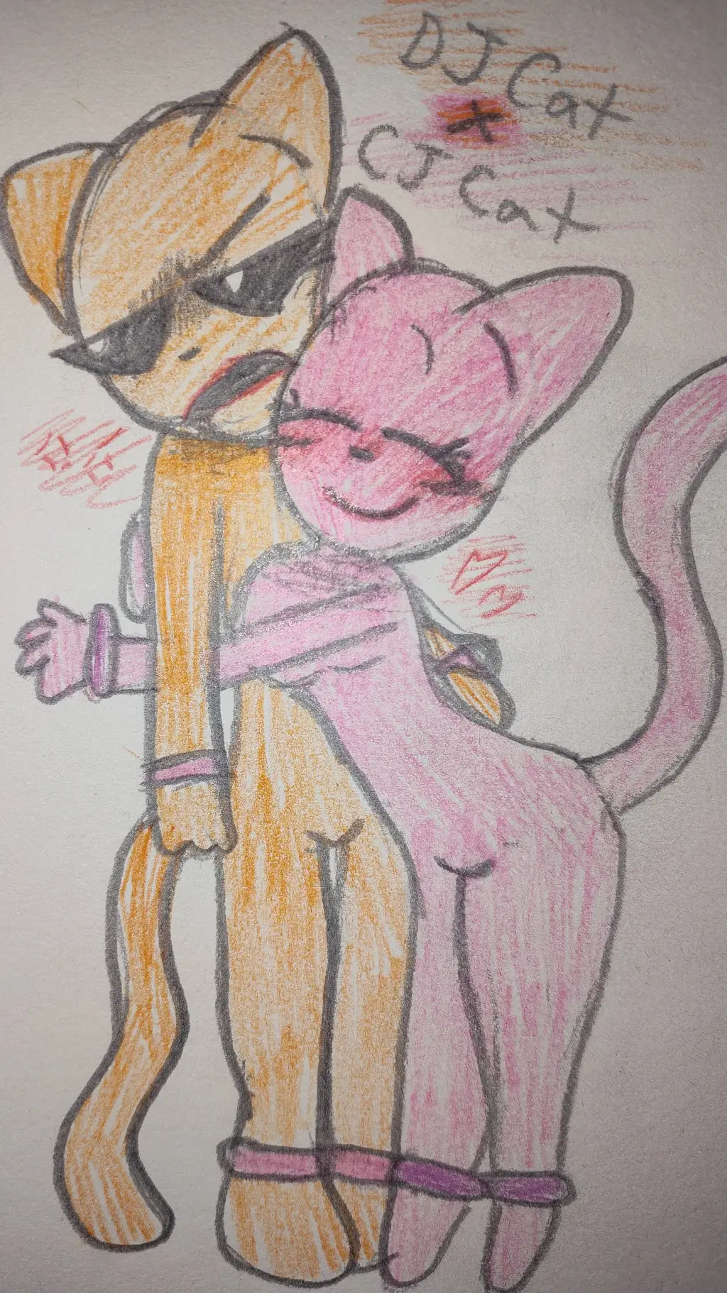ai character: DJ Cat x CJ Cat background