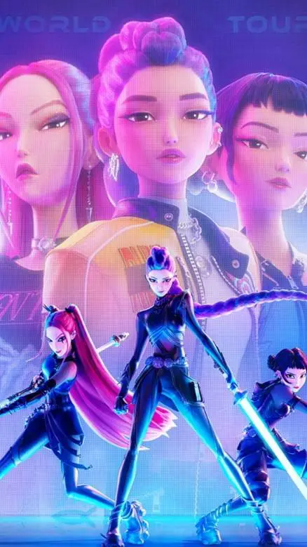 ai character: k pop pick-me fan background