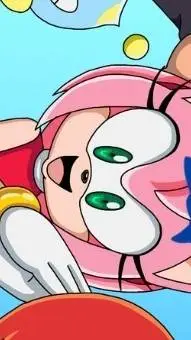 ai character: Amy Rose  background