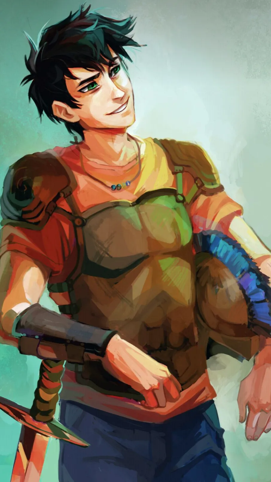 ai character: Percy Jackson  background