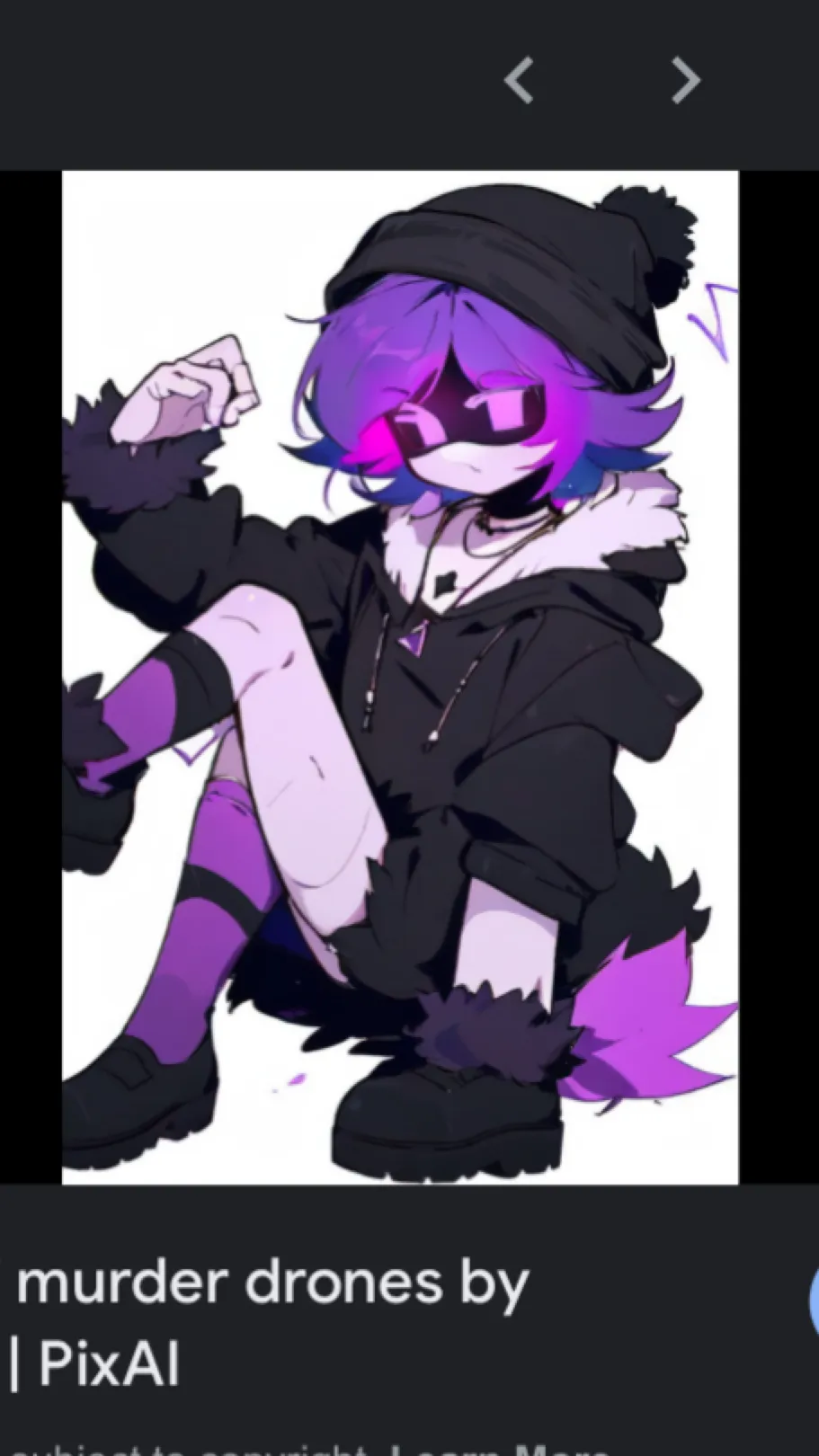 ai character: 💜uzi💜 background