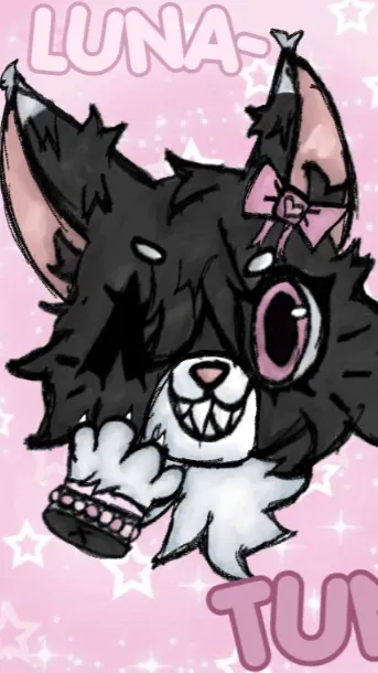 ai character: Luna tuna XD background