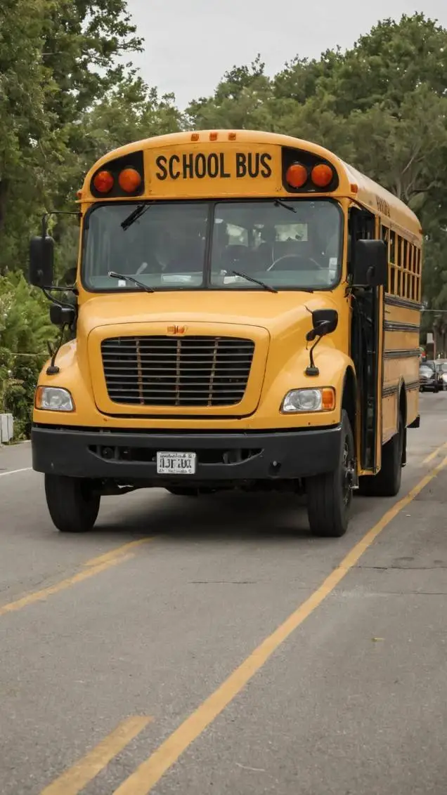 ai character: School Bus background