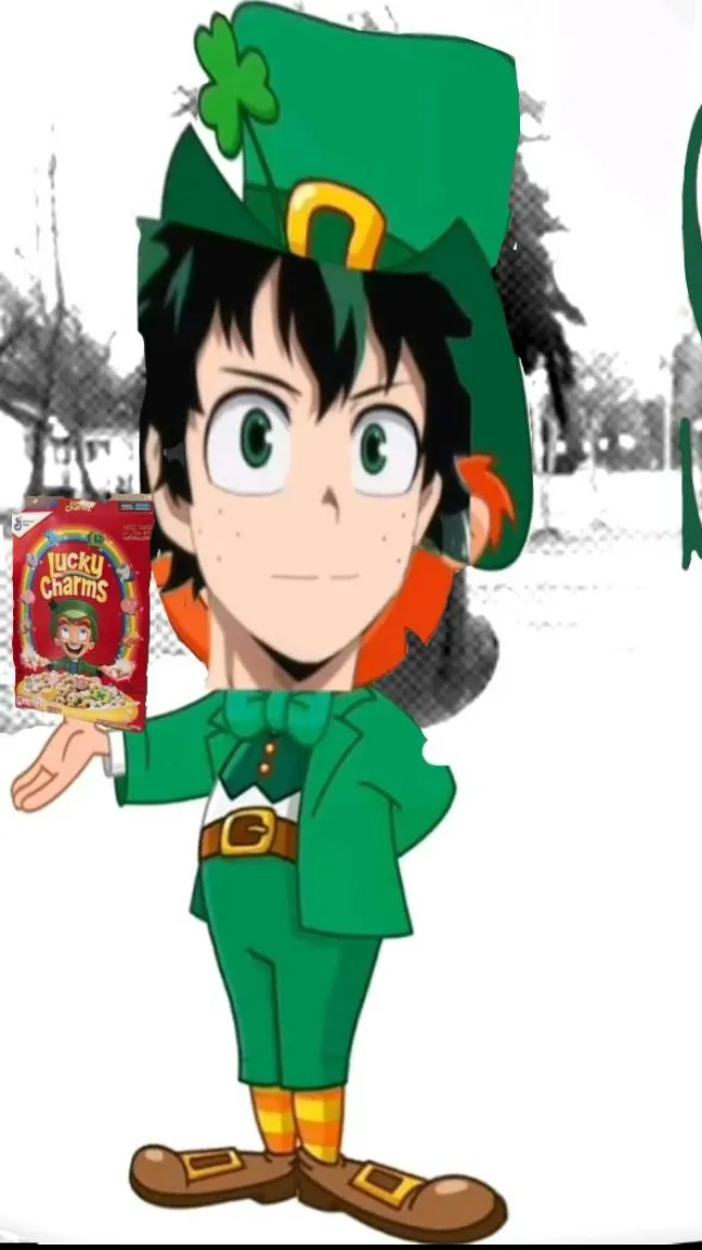 ai character: MHA forest background