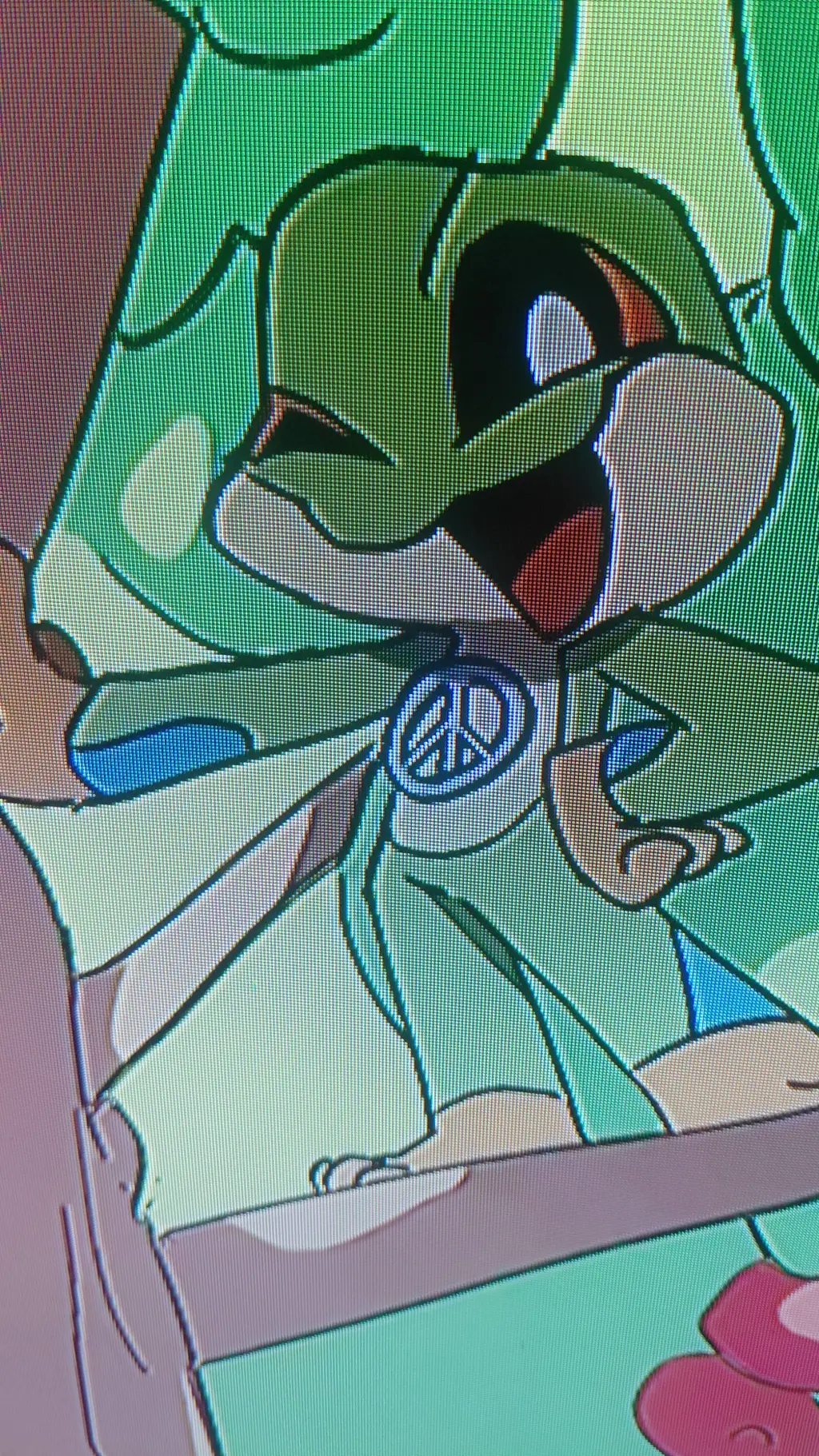 ai character: Sticky Licky  background