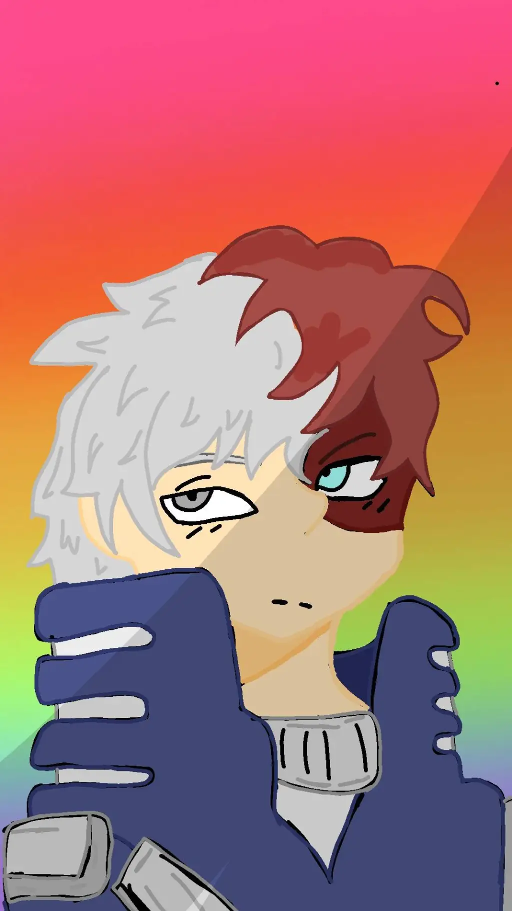 ai character: 🤍shoto totoroki❤️ background