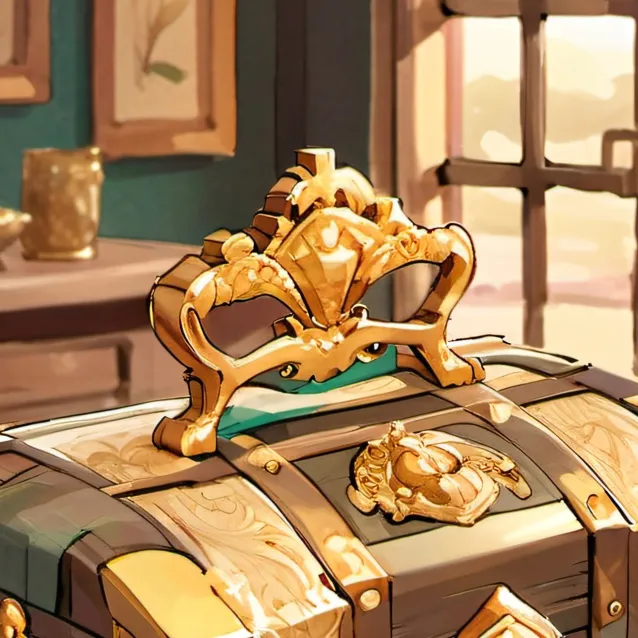 chat with ai character: Golden chest
