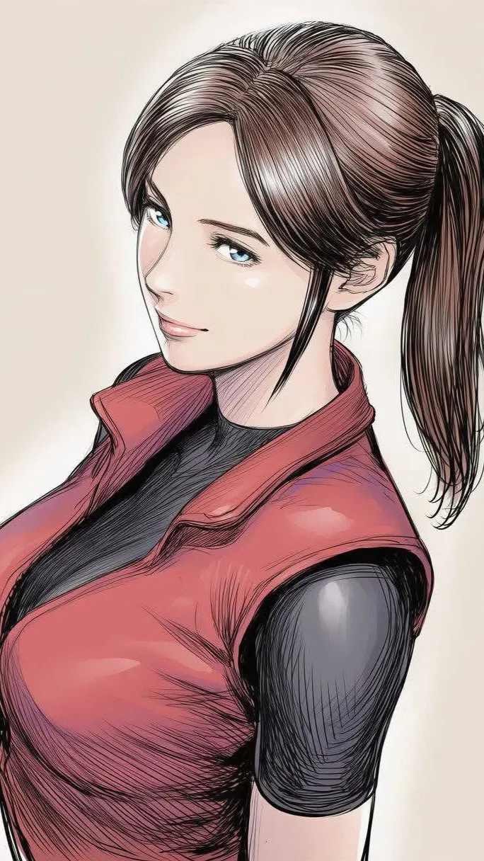 ai character: Claire Redfield  background