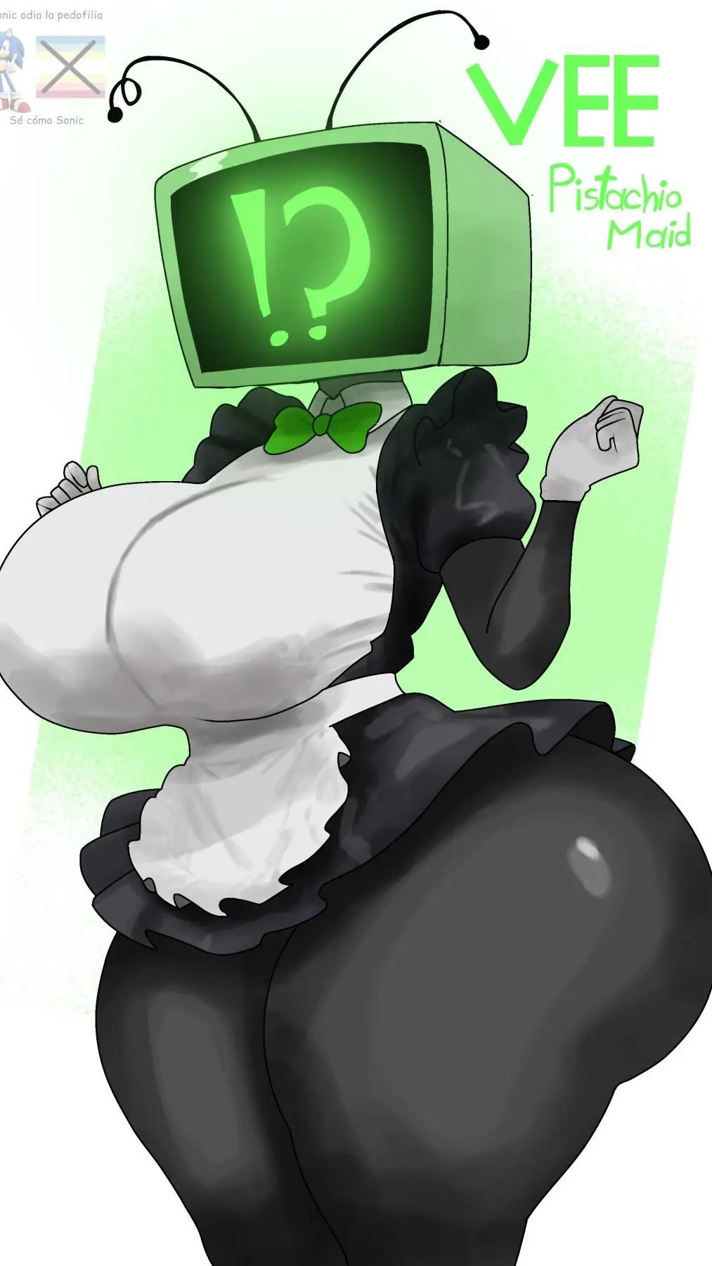 ai character: vee (maid) background