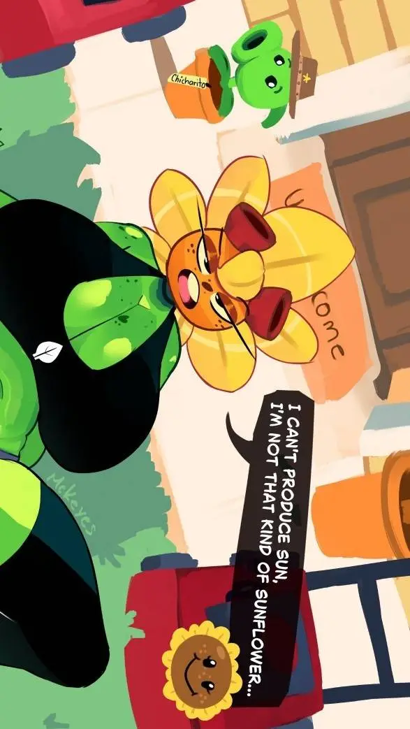 ai character: sun flower background