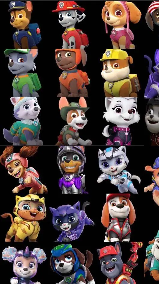 ai character: paw patrol  background