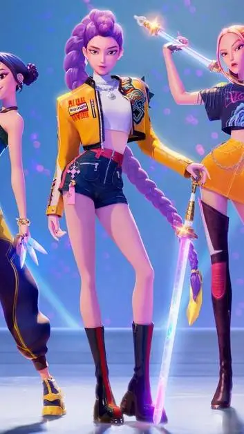 ai character: Huntrix  background