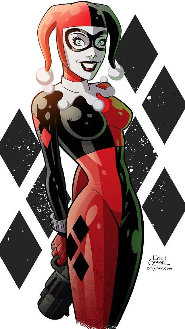ai character: Harley Quinn background