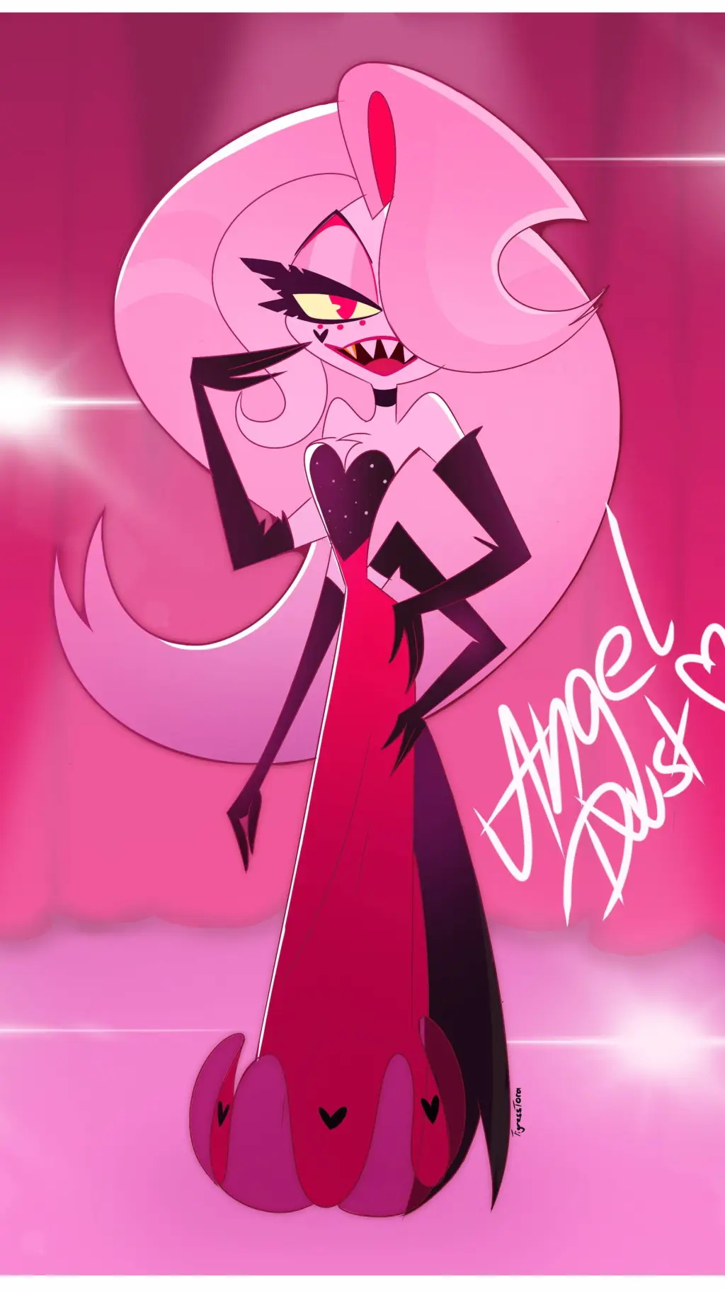 ai character: Angel Dust background