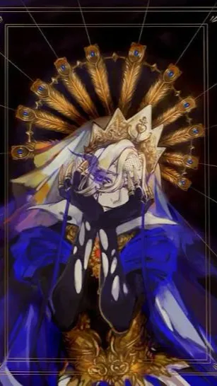 ai character: Overblot vil background